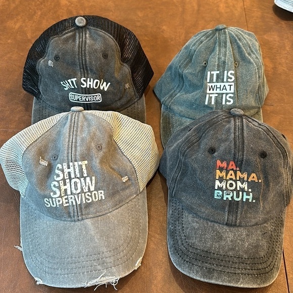 Funny Saying Distressed Hat - Picture 1 of 1